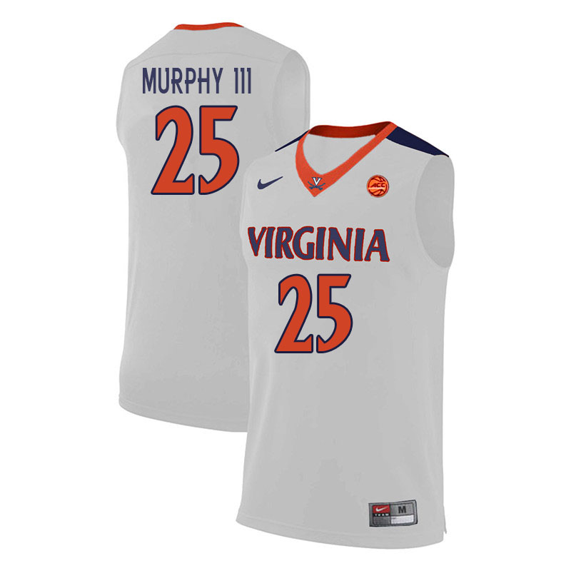 Men #25 Trey Murphy III Virginia Cavaliers College Basketball Jerseys Sale-White - Click Image to Close